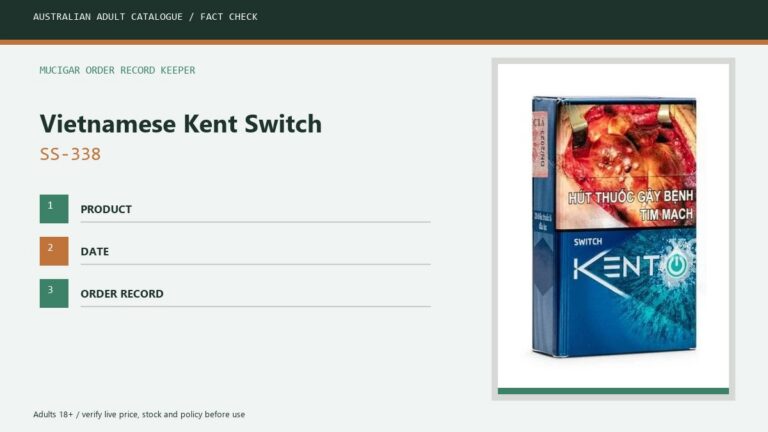 Vietnamese Kent Switch carton image used for the SS-338 order record